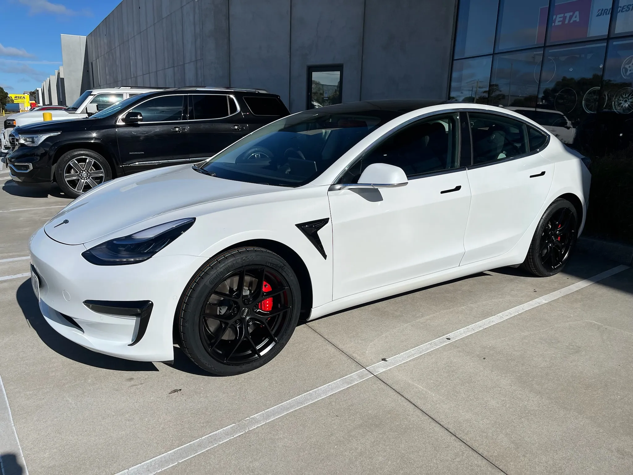 TESLA MODEL 3 with ROH RF6 19X8.5 WHEELS |  | TESLA